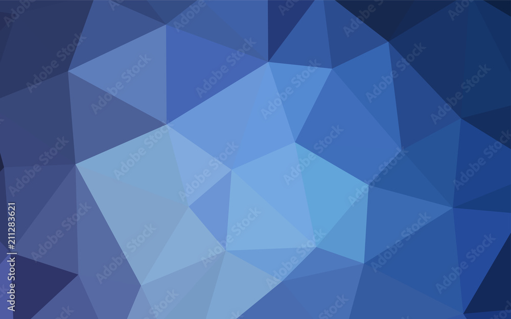 Light BLUE vector triangle mosaic template. Light BLUE vector triangle mosaic template.