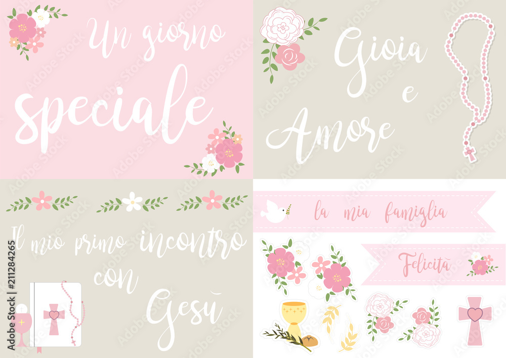 complete collection of 12 theme-based first communion girl scrapbooking cards complete collection of 12 theme-based first communion girl scrapbooking cards
