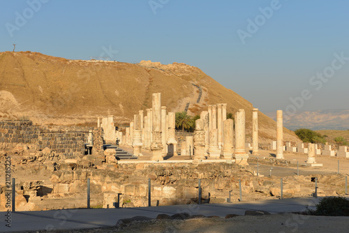 National  archeological park in Beit Shean, Israel