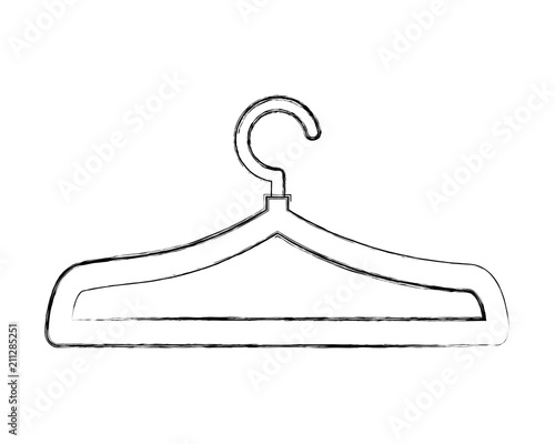 wire clothes hook icon vector illustration design