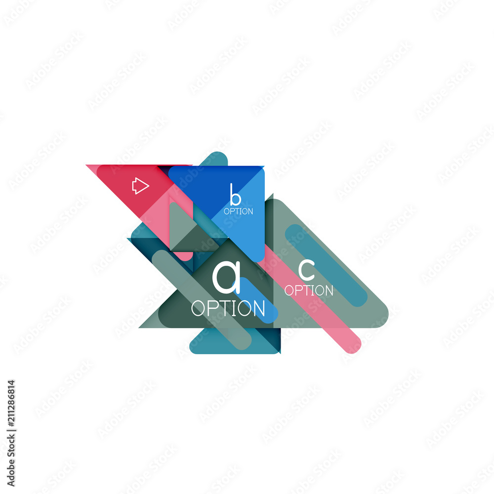 Triangle data visualization design, option infographic layout Triangle data visualization design, option infographic layout