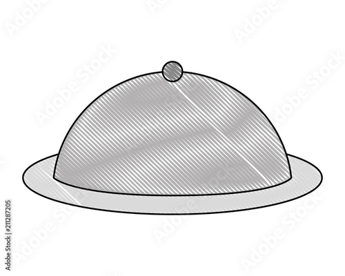 tray server isolated icon vector illustration design