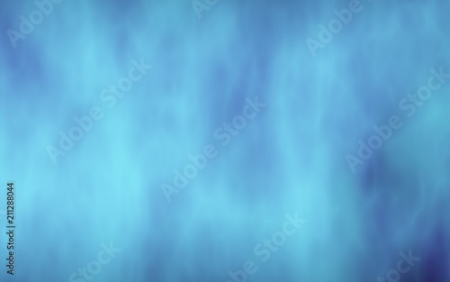 Background of abstract blue color smoke. The wall of blue fog. 3D illustration