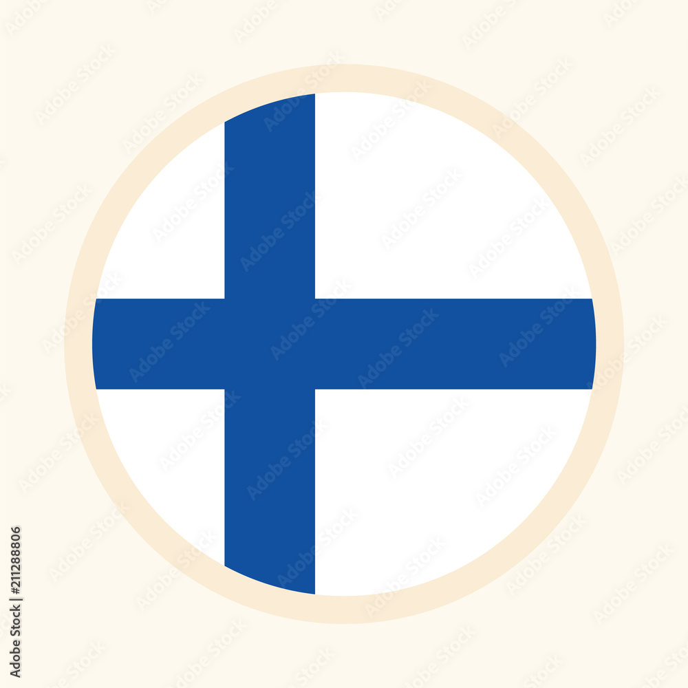 Vector illustrated flag of Finland Vector illustrated flag of Finland
