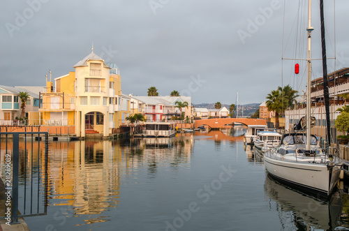 Knysna lagoon houses, Garden Route, South Africa