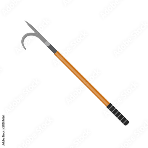 Vector illustration. Fire Hook.