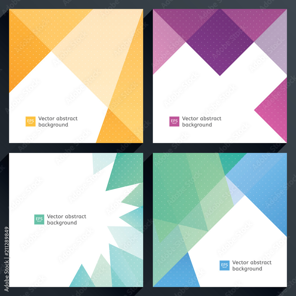 Vector geometric backgrounds.