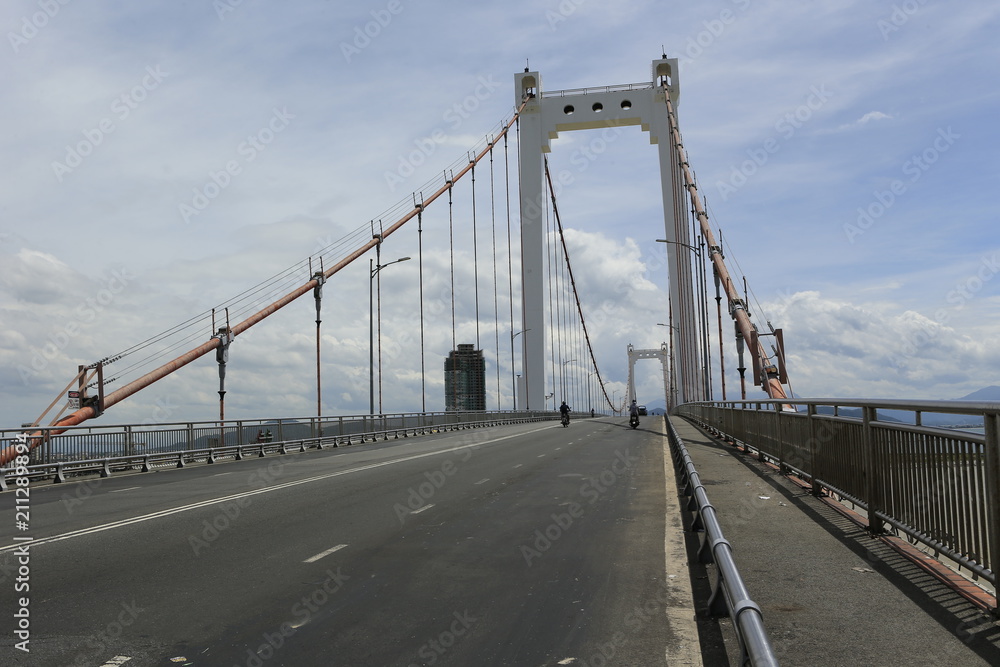 Pont suspendu à Danang au Vietnam Pont suspendu à Danang au Vietnam