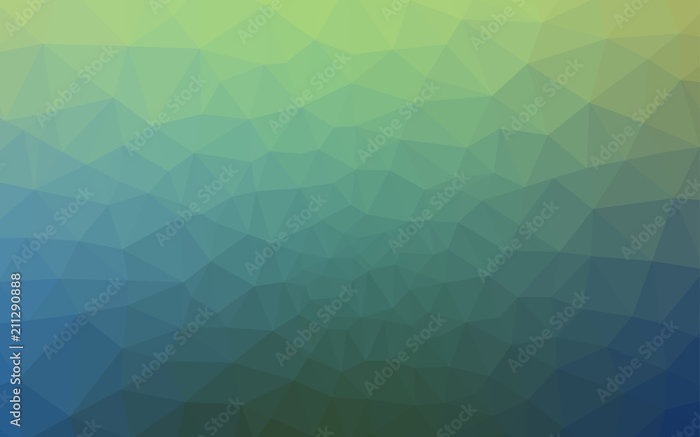 Fototapeta premium Light Blue, Green vector low poly texture.