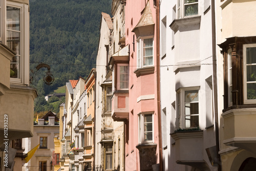 Bürgerhäuser in Brixen in Südtirol photo