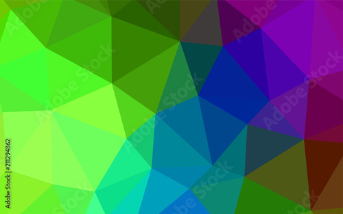 Dark BLUE vector gradient triangles texture.