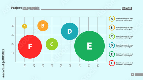 Six process elements on grid template. Business data. Graph, chart, design. Creative concept for infographic, report. Can be used for topics like analysis, research, production