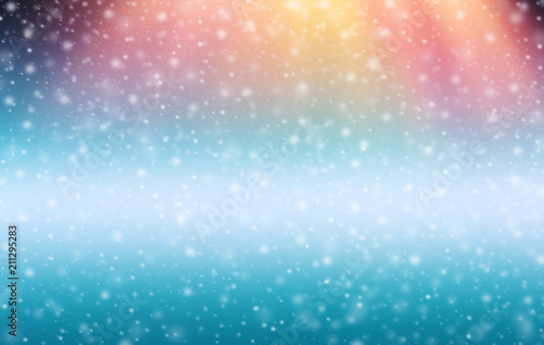 New Year s  Christmas background  festive background with falling snow