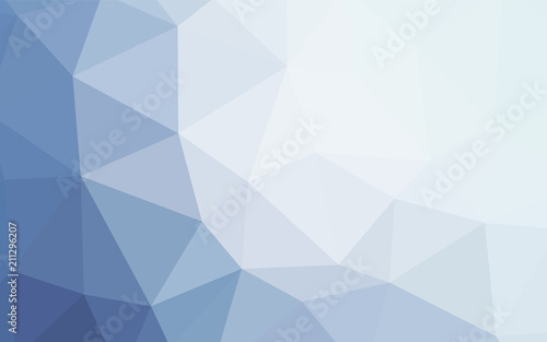Fototapeta Naklejka Na Ścianę i Meble -  Light BLUE vector shining triangular backdrop.