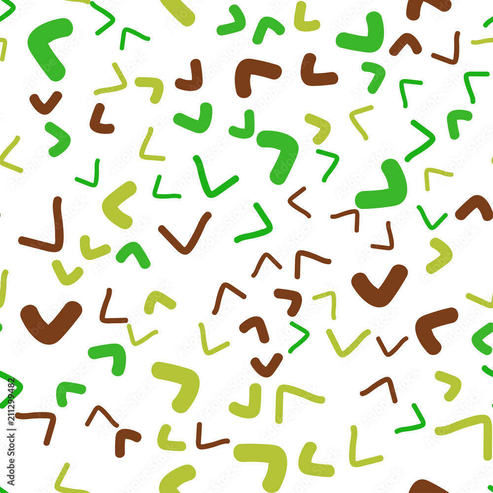 Light Green, Red vector seamless  background with lava shapes.