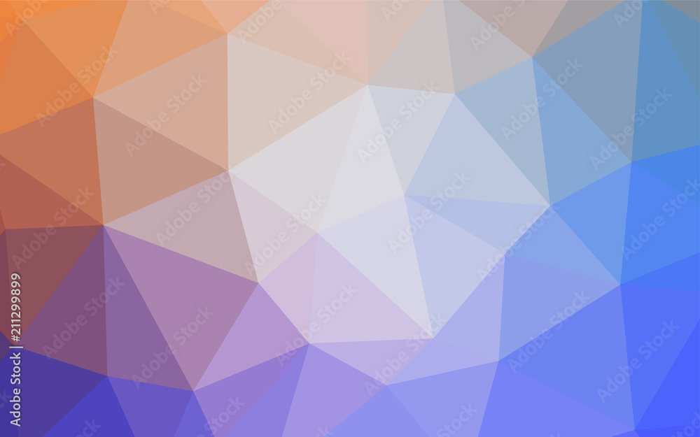 Obraz premium Light Blue, Yellow vector abstract polygonal template.
