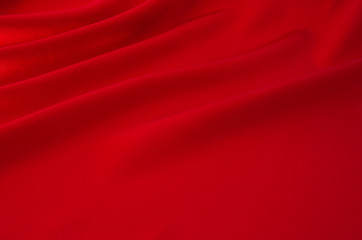 red satin or silk fabric as background