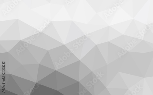 Light Gray vector abstract polygonal background. © smaria2015