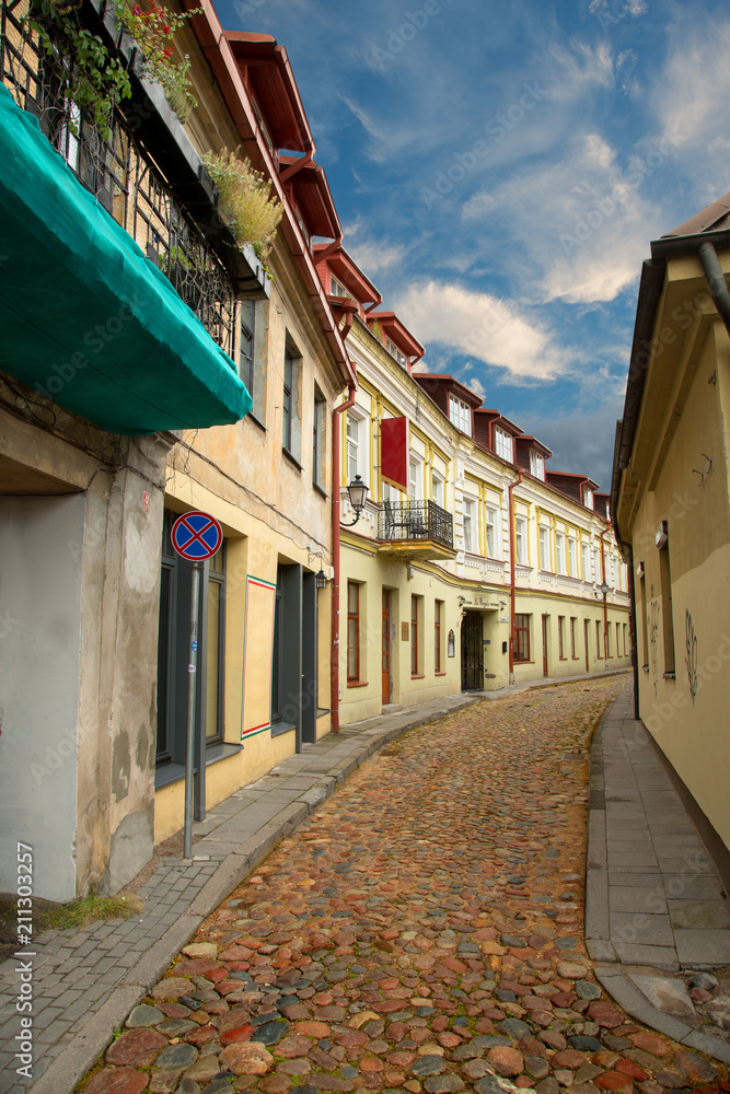  Old Town Vilnius Lithuania street stone road