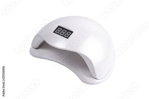 Wallpaper Mural round UV lamp for manicure on white background Torontodigital.ca