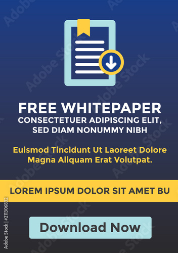 Free Whitepaper or Ebook Download CTA template w replaceable text and button