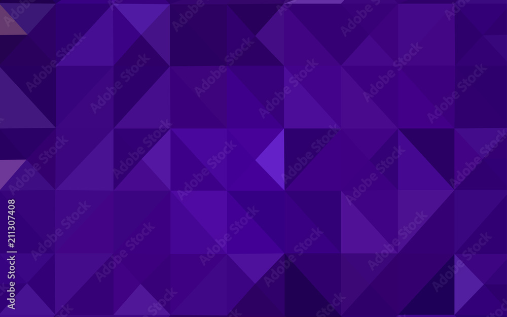Dark Purple vector abstract polygonal pattern. Dark Purple vector abstract polygonal pattern.