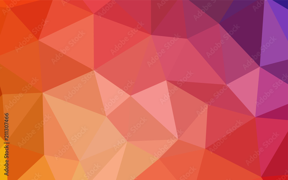 Light Blue, Red vector polygon abstract layout.