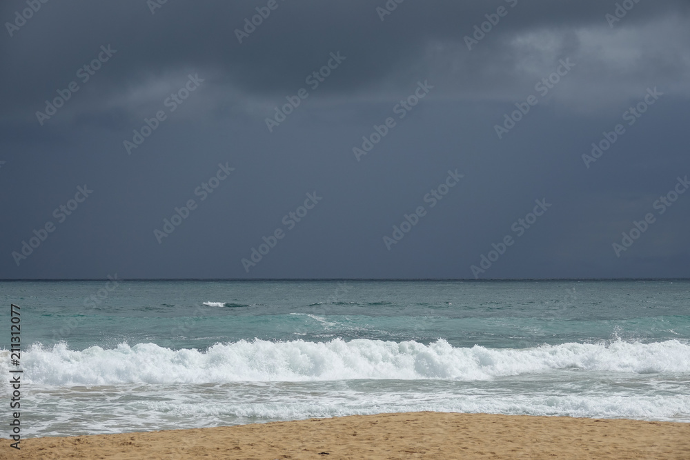 Seascape of the Indian ocean before the storm. The coast of Sri Lanka Seascape of the Indian ocean before the storm. The coast of Sri Lanka