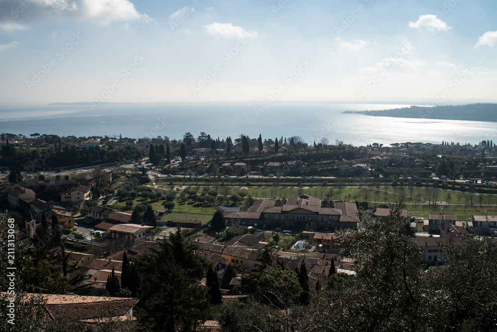 Obraz premium Castle. Padenghe sul Garda is a town and comune in the province of Brescia, in Lombardy.