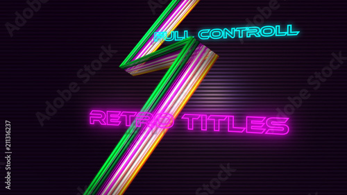 Retro Stripe Titles