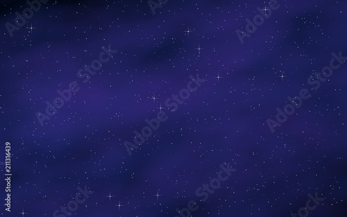 Colorful and beautiful space background. Outer space. Starry outer space texture. 3D illustration