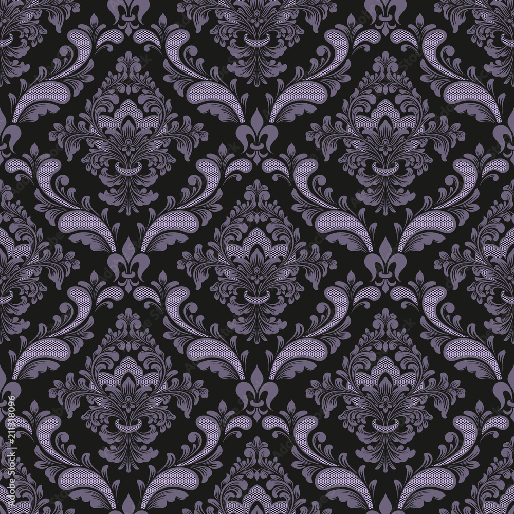 Vector damask seamless pattern background. Classical luxury old fashioned damask ornament, royal victorian seamless texture for wallpapers, textile, wrapping. Exquisite floral baroque template. Vector damask seamless pattern background. Classical luxury old fashioned damask ornament, royal victorian seamless texture for wallpapers, textile, wrapping. Exquisite floral baroque template.