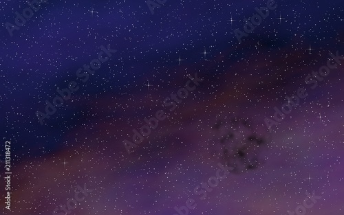 Colorful and beautiful space background. Outer space. Starry outer space texture. 3D illustration