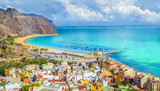 View of San Andres village and Las Teresitas beach, Tenerife, Canary Islands, Spain