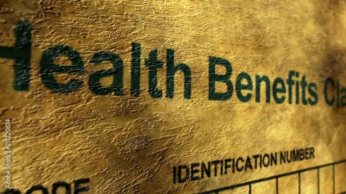 Health benefit claim form photo