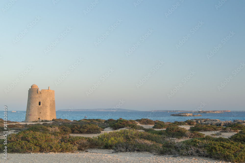 Tower in Ses Portes, Ses Salines, Ibiza, Spain