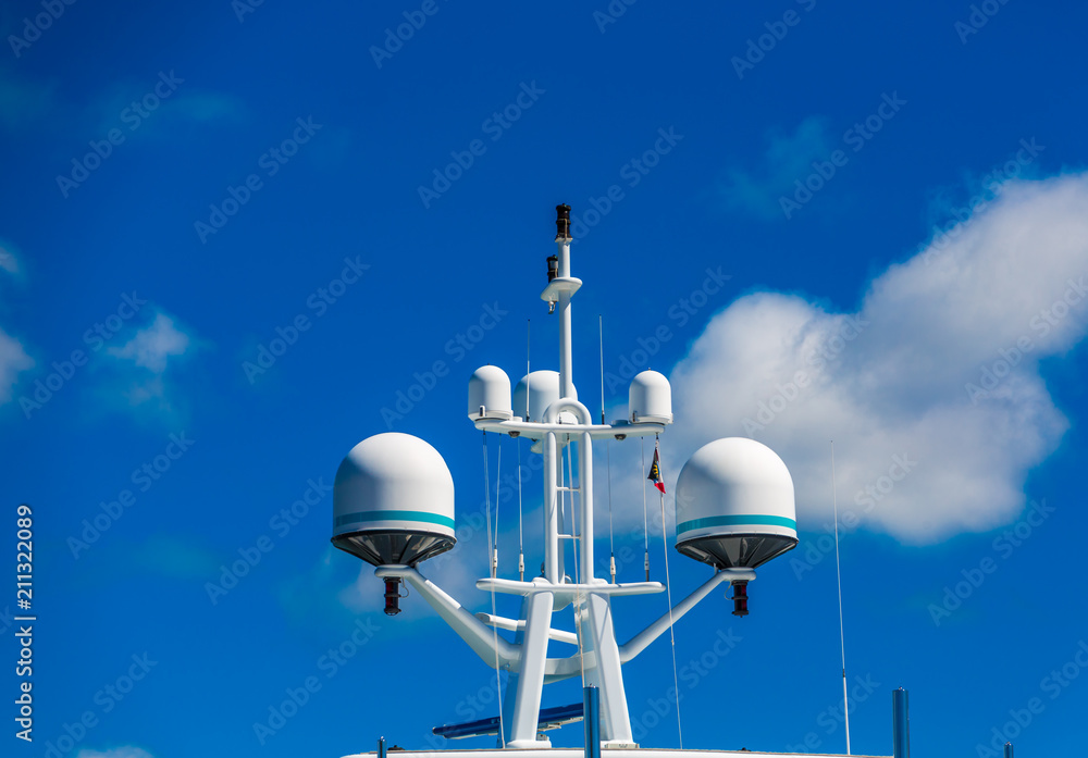 Satellite Equipment on Yacht