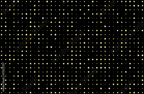 Night lights on dark background. The yellow flash. Vector illustration 