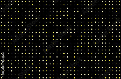 Night lights on dark background. The yellow flash. Vector illustration 