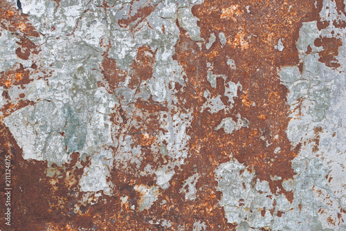 Rusty brown metal as background or wallpaper.