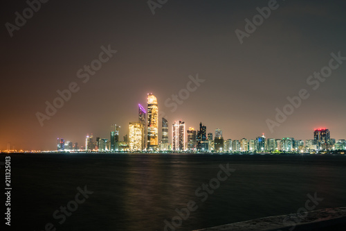 Skyline panorama of Abu habi, UAE