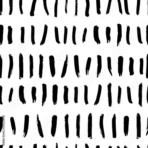  Abstract brush strokes.Vector seamless pattern