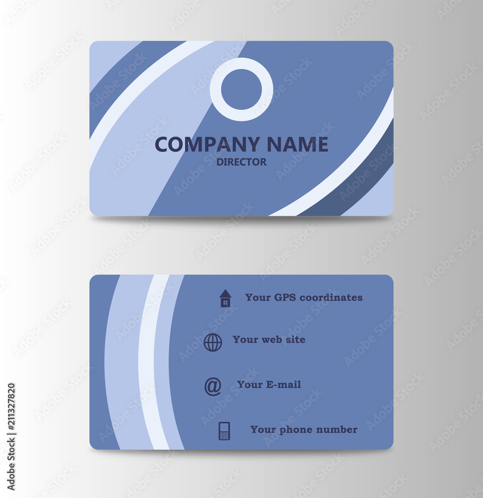 Corporate ID Card Design Template. Personal id card for business Throughout Personal Identification Card Template