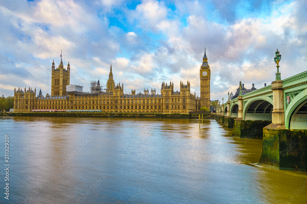 British Parliament and Big Ben in London, England