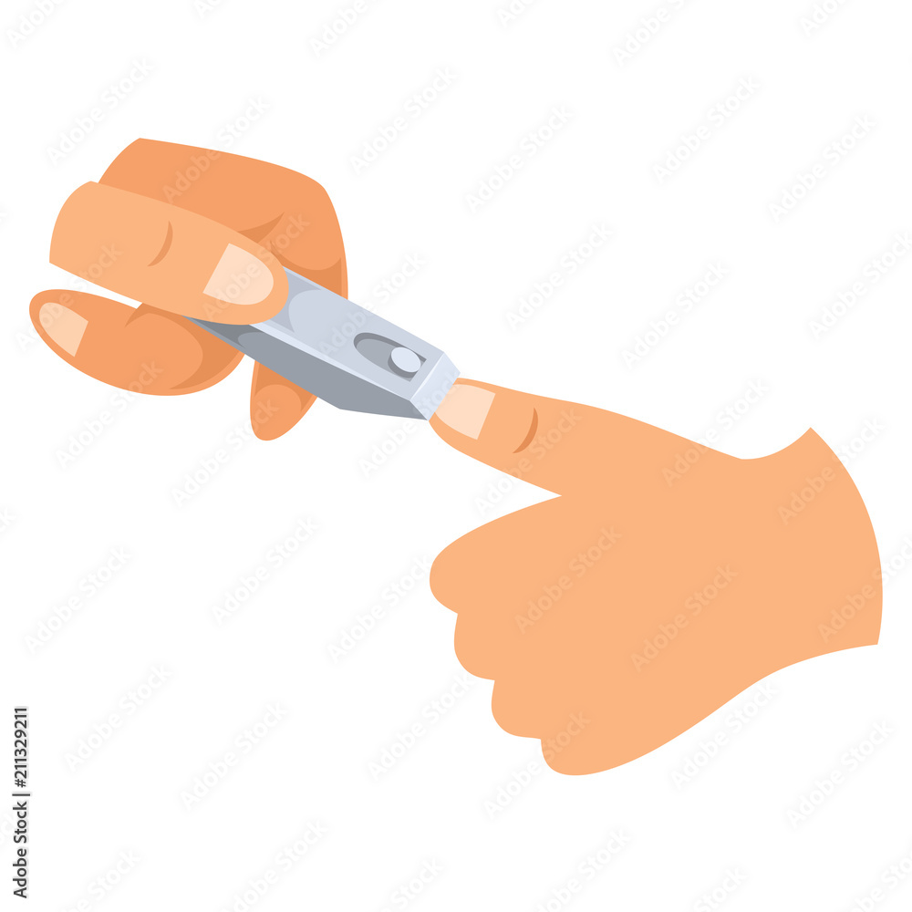 Vector Illustration Of Nail Clipper Vector Illustration Of Nail Clipper