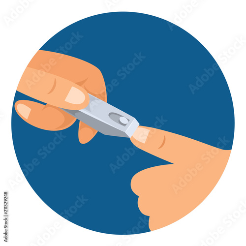 Vector Illustration Of Nail Clipper