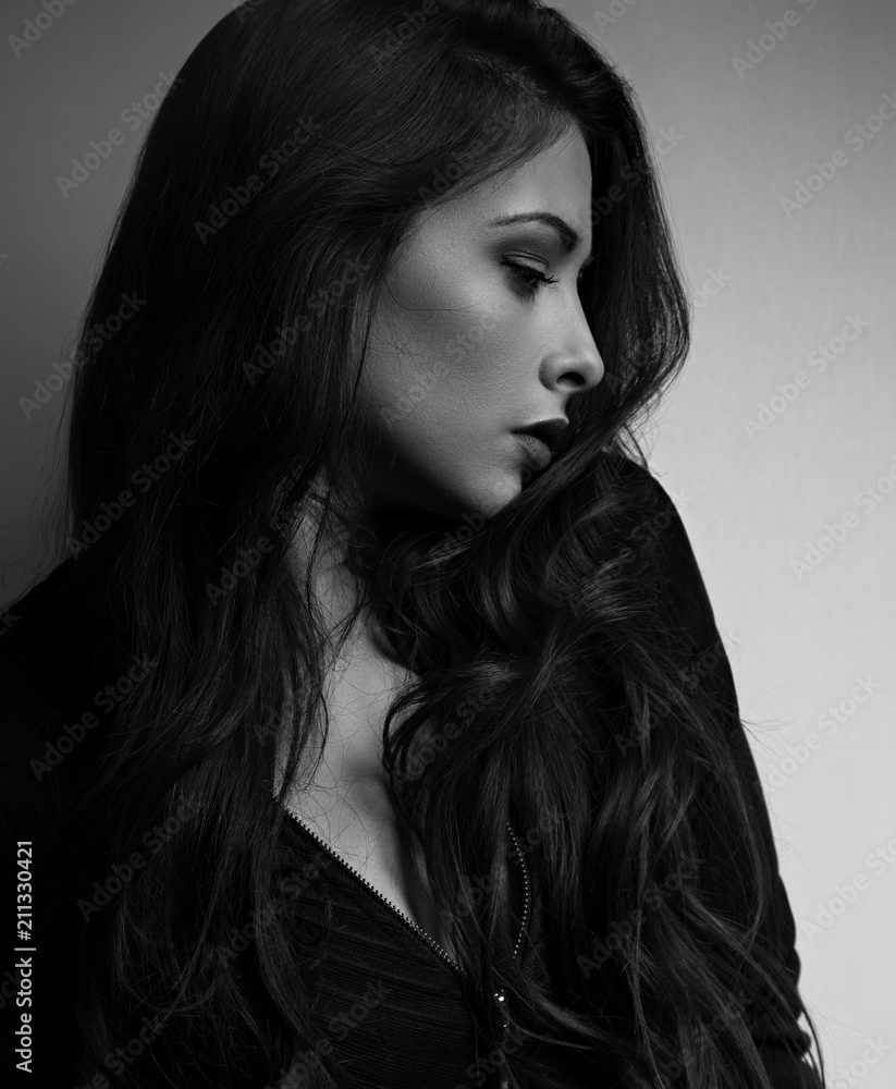 Beautiful Woman Portrait Black And White