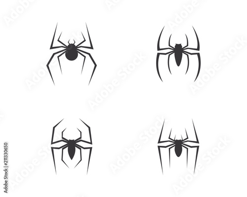 spider logo vector