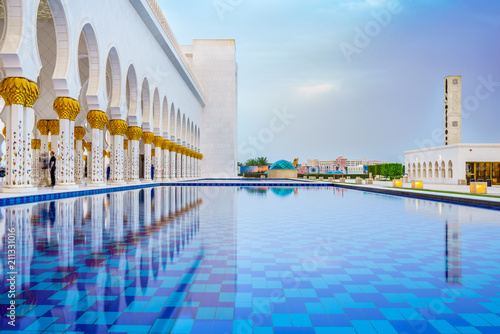 Sheikh Zayed Grand Mosque in Abu-Dhabi, UAE