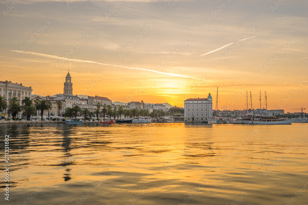 Morning panorama of Split, Dalmatia, Croatia